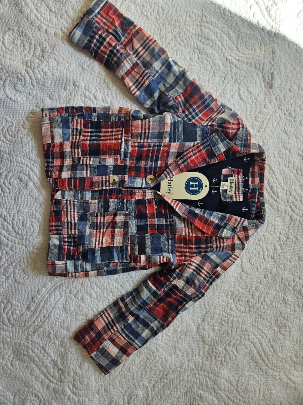 NEW Hatley Madras Patchwork Jacket
